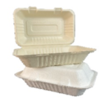 BAGASSE CLAMSHELLS 9"×6"x3"