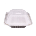 BAGASSE CLAMSHELLS 6"x6"x3"