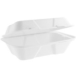 BAGASSE CLAMSHELLS 9"x9"x3"