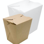 Kraft Square Paper Takeaway Pails (PLA Coating) (FU) 26oz