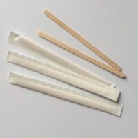 Birch Wood Stirrers With Cover 178x6x2.0mm - Image 2