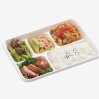 Bagasse 5 Compartment Tray 265*211.2*23.5mm - Image 2