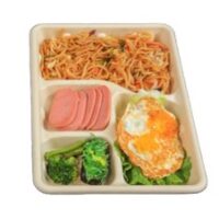 Bagasse 4 Compartment Tray 278*213*30.6mm - Image 2
