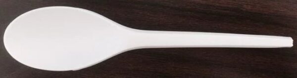 6.5" Light Weight  CPLA Spoon, white, with OPP bag