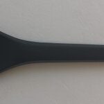 6.5" Light Weight  CPLA Spoon, black, with OPP bag