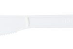 6" CPLA Knife, white, with OPP bag