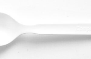 6" SPORK, White, with OPP bag